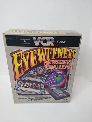 Vintage EYEWITNESS NEWSREEL CHALLENGE - A VCR Game 1985 Parker Brothers - Image 1 of 4
