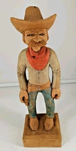 Cow Creek Studio USA Hand carved Western Theme Cowboy Figurine 9" B2 - Picture 1 of 6