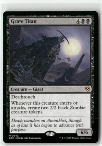 Grave Titan 42 sin lámina casi nuevo MTG Commander: Aetherdrift Magic - Imagen 1 de 1