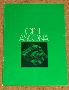 Folleto de ventas Opel Ascona C 1978 - berlina estándar de lujo - mercado del Reino Unido - Imagen 1 de 11