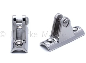 Bimini concave deck hinge mount boat canopy frame fitting HD stainless steel 316 - Picture 1 of 1