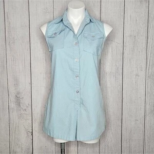 Vintage 60er Jahre blau/weiß gepunktet Kragen Playsuit Strampler von Jerry Mann - Bild 1 von 7