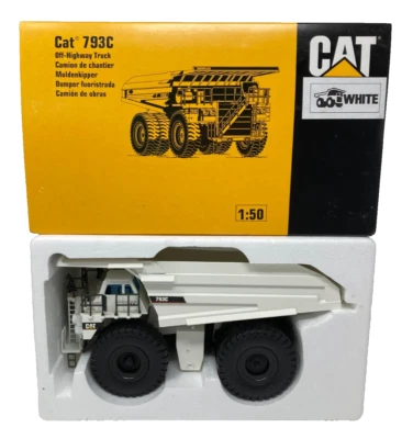 Caterpillar Cat 793C Off-Highway Truck White 1:50 NZG Diecast Mint in Box - Image 1 of 4