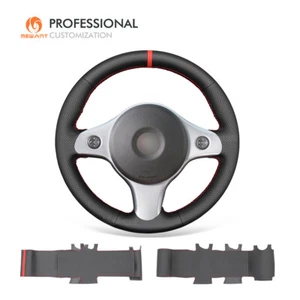 Funda de volante MEWANT DIY puntada a mano negra cuero auténtico para Alfa Romeo 159 Brera - Imagen 1 de 10