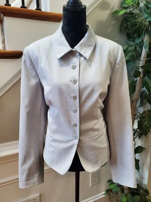 Apostrophe Women's White Polyester Long Sleeve Buttons Front Jacket Size 18 - Image 1 of 4