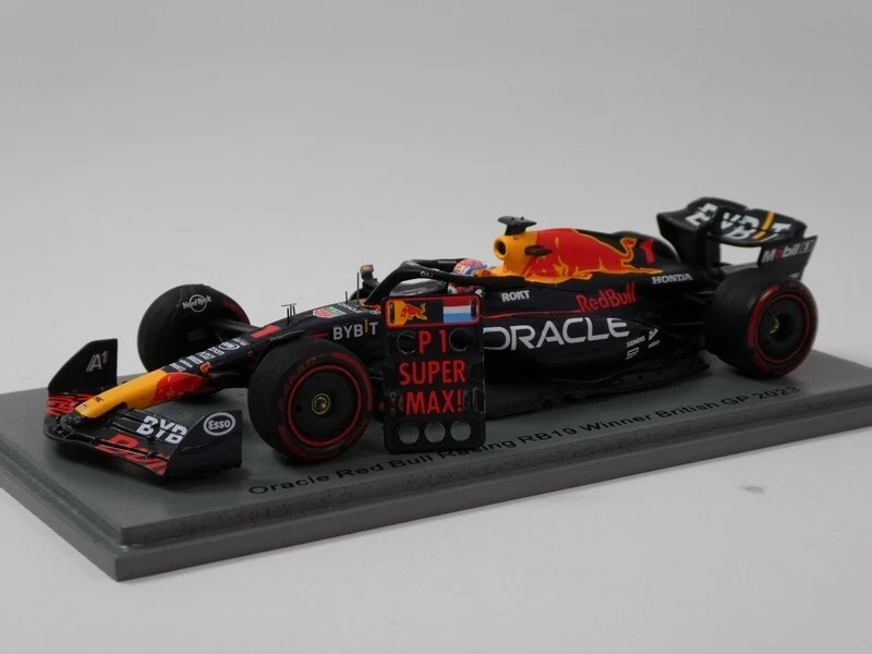 1 43 SPARK Red Bull F1 Rb19 #1 Winner British Gp 2023 Max Verstappen S8592