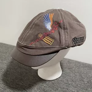 Carlos Santana Newsboy Hat Cap Tour Concert Sm/Med Cotton/Linen Brown New - Picture 1 of 8