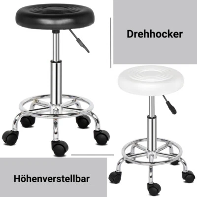 FCH Rollhocker Arbeitshocker Hocker Drehhocker Kosmetikhocker Praxishocker Farbwahl