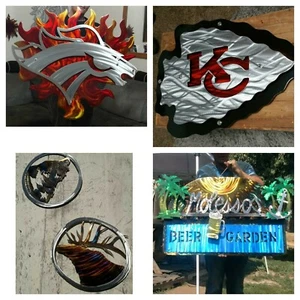 Custom metal sign large garage patio deck porch decor living room signs USA made - Picture 1 of 10