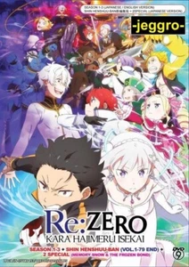 Anime DVD Re:Zero kara Hajimeru Isekai Season 1-3 + Shin Henshuu-ban + 2 Special - Picture 1 of 2