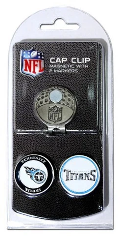 Team Golf NFL Tennessee Titans Golf Cap Clip with 2 Magnetic Markers Cover