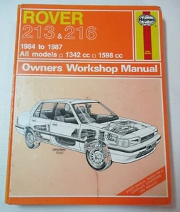 Haynes - Rover 213 & 216 / 1984 - 1987 All Models- Owners Workshop Manual - 427 - Picture 1 of 7