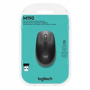 Logitech Kabellose Maus M190 Grau Optisch 1000 DPI 2.4GHz CONVENIENT - Bild 1 von 16