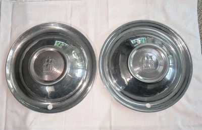 "Par (2) Tapacubos Plymouth Vintage 1951-1952 15"" Cubiertas de rueda Belvedere?" ¿Fury? Foto 1 de 4