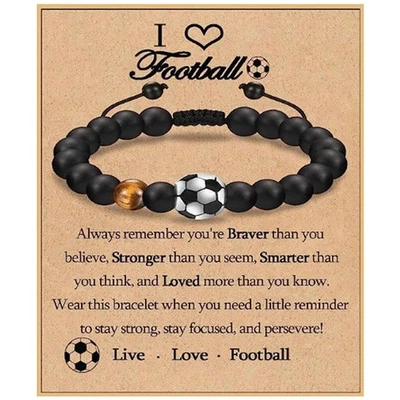 Fussball Armband Kinder Fussball Geschenke Fußball Armband für Junge Teenager... - Bild 1 von 4