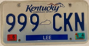 TRIPLE Digit 999 Nummernschild 999 CKN Repeating Kentucky KY Lee - Bild 1 von 7