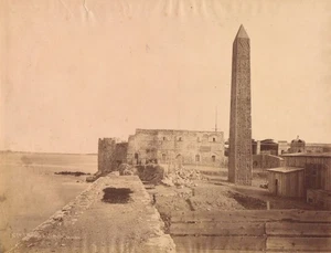 Egypt Alexandria Cleopatra Obelisk Old Photo 1875 - Imagen 1 de 3