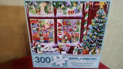 300 PC LG FORMAT Bits & Pieces --ELVES WRAPPING PRESENTS --SEALED  2025 RELEASE - Image 1 of 3