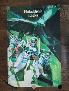 Vintage 1968 NFL Collector Series Football Poster 24x36 PHILADELPHIA EAGLES ๐ - Picture 1 of 5