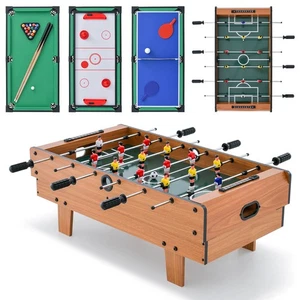 Juego de mesa de juego combinado 4 en 1 con billar ping pong hockey y accesorios completos - Imagen 1 de 10