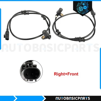 Sensor de velocidad de rueda ABS delantero derecho 2 piezas para Mercedes-Benz ML320 1998-2003 Foto 1 de 4