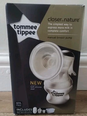 Tommee Tippee Closer to Nature Manual Breast Pump Kit Brand New In Box  - Image 1 of 4