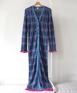 Colección Missoni Cárdigan Largo Suéter Maxi Metalizado Estructurado Diseñador (L2) - Imagen 1 de 8