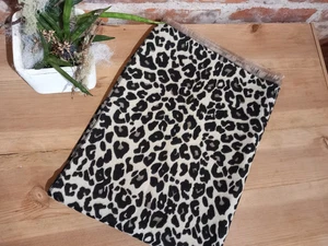 Schal Leo Winter Winterschal Tuch schwarz beige braun Damen 185 x 65 - Bild 1 von 1