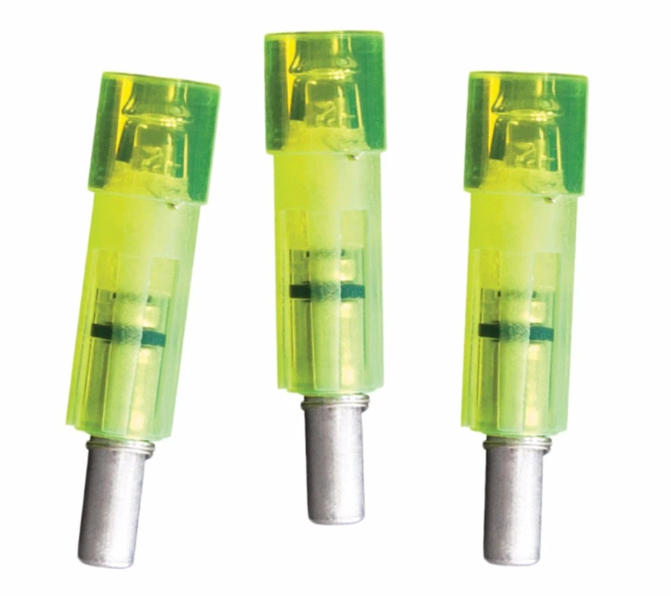 Flecha de ballesta iluminada Lumenok extremo plano leva .272" ID verde paquete de 3 #GTMXF3G Foto 1 de 1