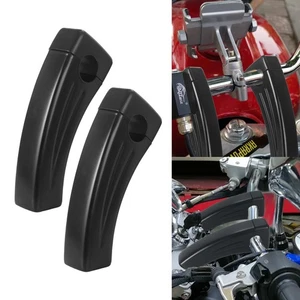 Elevadores de retroceso de manillar de motocicleta de 4,5"" negros aptos para manillar Harley de 1 pulgada - Imagen 1 de 12