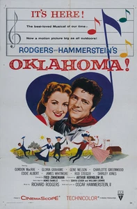 Oklahoma! (1955) Cartel de película Gordon McRae Cult Western impreso 5 - Imagen 1 de 1