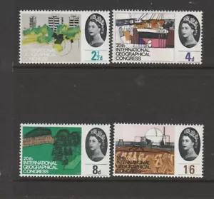 1964 Geographical Phosphor Complete Set of 4 (SG 651p-654p) Cat £30 Superb L/M/M - Picture 1 of 1