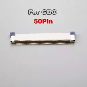 Nuevo conector de cable de cinta flexible LCD de 50 pines para reparación de Game Boy color GBC - Imagen 1 de 2