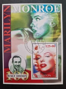O'Zbekiston, 2002, Marilyn Monroe, Walt Disney, CTO gebraucht M/S Blatt #M2331 - Bild 1 von 1