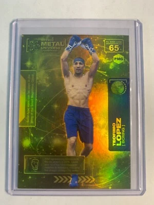 2021 Skybox Metal Universe Champions PMG Orange #D /100 Teofimo Lopez #65 - Image 1 of 2