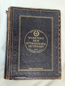 Antique 1925 Webster's New International Dictionary & Reference History Edition - Picture 1 of 15