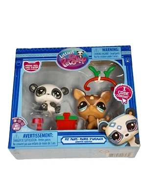 Littlest Pet Shop Pet Pairs Series 2 WINTER PALS #1 Panda #117 Deer 2024 Foto 1 de 4