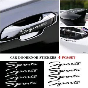 4x Pegatinas Antiarañazos Logotipo Deportivo Accesorios Coche Manija Puerta Pomo Adhesivo - Imagen 1 de 12