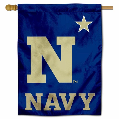 US Navy N Star Two Sided House Flag Cover