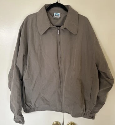 Chaqueta cortavientos vintage FAHRENHEIT verde marino claro con cremallera años 90 para hombre XL Foto 1 de 4