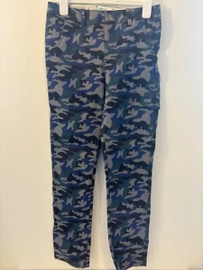 Boden Boys Blue Camouflage Cargo Pants 14Y Button, Pockets Excellent Condition - Picture 1 of 8