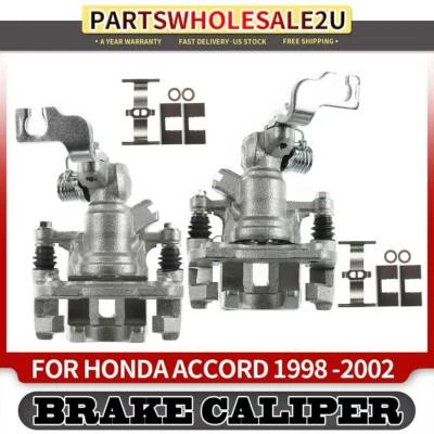 2x Pinzas de freno traseras izquierda y derecha con soporte para Honda Accord 1998-2001 2002 Foto 1 de 4