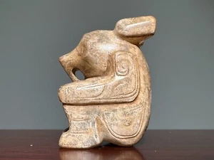 Raro Shang Dy Antiguo Jade Tallado Pequeño Animal Diseño "Gua Jian" Colgante H 3,2 cm - Imagen 1 de 18