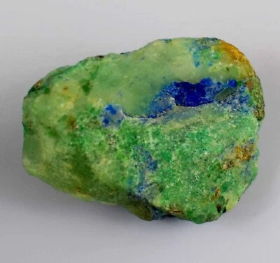 Azurita natural malaquita 52,90 quilates piedras preciosas crudas espécimen áspero grado de inversión Foto 1 de 4