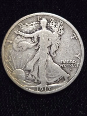 1917-D Walking Liberty Half Dollar PCGS VG8 Obverse Mint Mark - Image 1 of 3