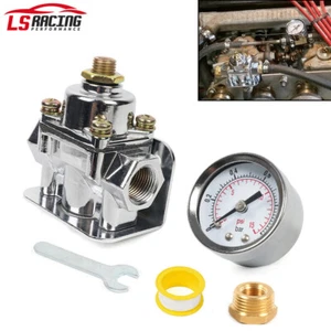 For Holley 12-803 2 Port 4 1/2 to 9 PSI Carburetor Fuel Pressure Regulator Gauge - Bild 1 von 11