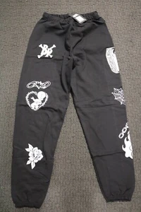 Broken Promises X Casper Sweatpants Mens Medium Black Brand New - Picture 1 of 8