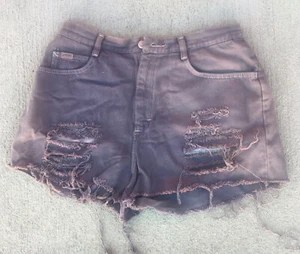 Vintage Denim Riders High Rise Frayed Hem Women’s Jean Shorts Size 12 Cut Off - Picture 1 of 8