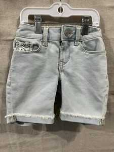 Light Blue Denim Shorts Size 7 Girls - Picture 1 of 6