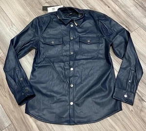 JORDAN CRAIG THRILLER BUTTON UP SHIRT (MIDNIGHT BLUE) - Picture 1 of 2